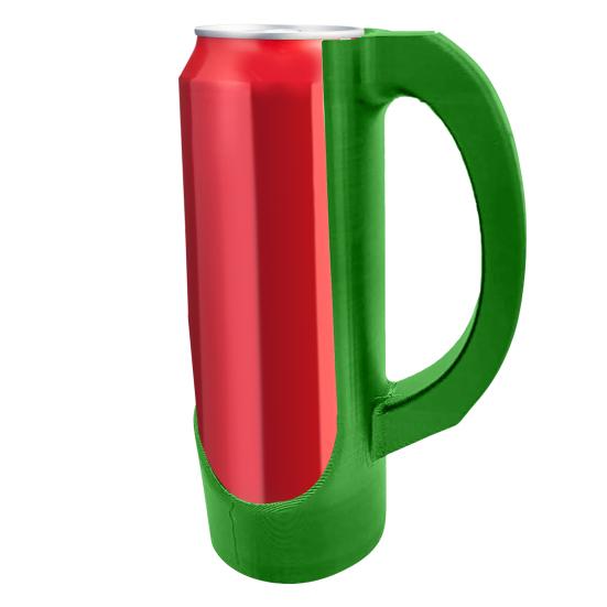 12oz Slim Can Holder 3D-Printed Can Handle Lightweight Plastic Beverage Sleeve Outdoor Drink Holder for Red Bull Soda Beer Cold Drinks