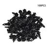 100pcs 9mm Car Bumper Rear Cover Push-type Clamp Plastic Fixed Clip Fasteners