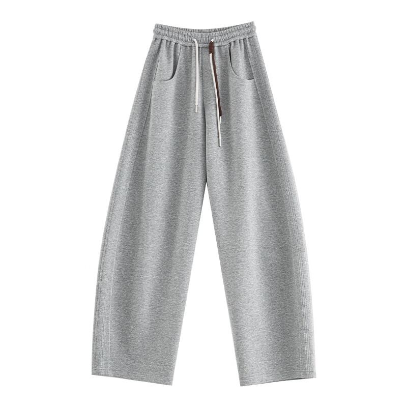 FAESSLIN Women's High-Waist Wide-Leg Sweatpants