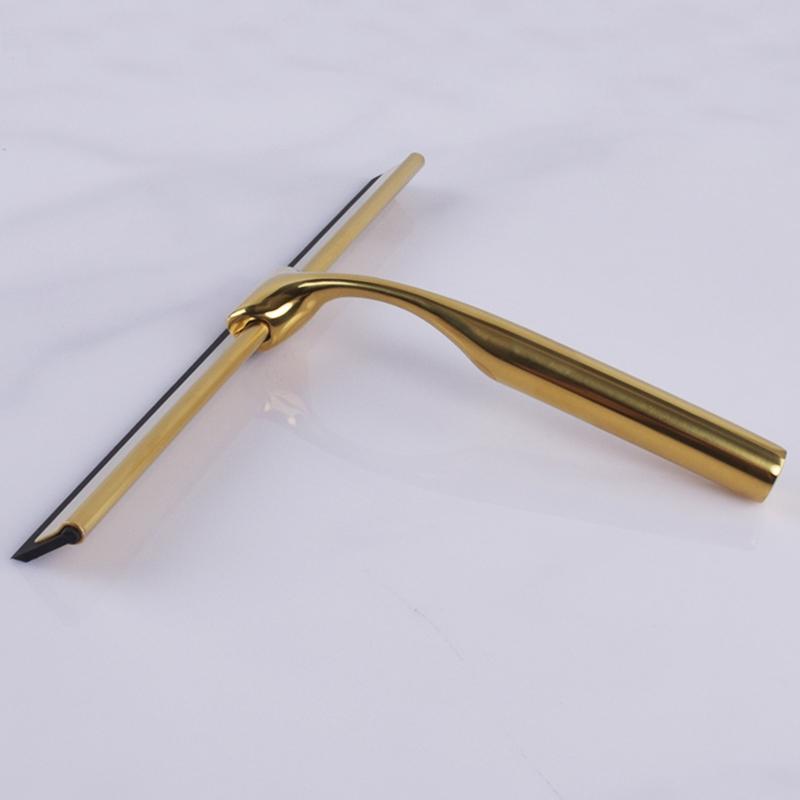 Shower Squeegee Stainless Steel Glass Window Squeegees Non-Slip Blade Handle for Bathroom Door Mirror Car Glass K0AB