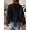 Women's Short Fall/winter Beaded Casual Loose Unbuttoned Sweater