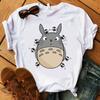 2023Female Printing T Shirt Women Summer Short Sleeve Casual Tshirts Harajuku Korean Style Graphic Totoro Tops T-Shirt
