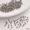 10-50pcs/bag Stainless Steel Beads DIY Bracelet Necklace Earrings Jewelry Accessories
