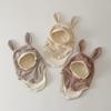 Unisex Baby Winter Hat & Scarf with Rabbit Ears - Windproof and Ear Protecting