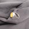 Rare Yellow Cat's Eye Gemstone 925 Sterling Silver Jewelry Handmade Women Ring RR-53-40