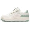 Lightweight Durable Low-Top Skate Shoes Women Sneakers White Green AGCS248-3