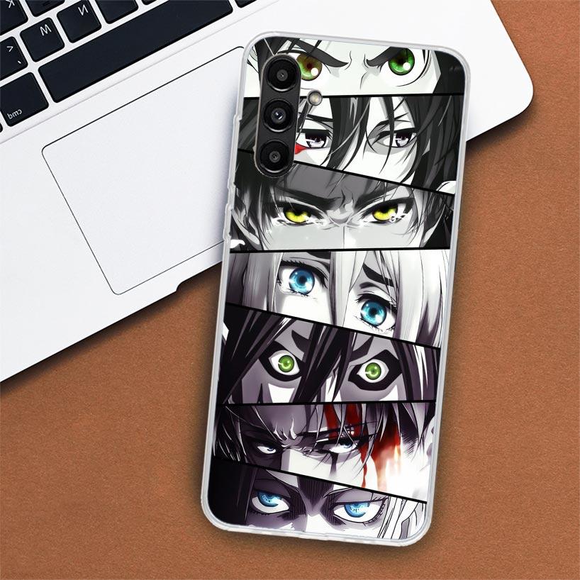 Anime Comic Manga Eyes Phone Case For Samsung Galaxy A55 A54 A53 A52 A15 A14 A13 A12 A35 A34 A33 A32 A25 A24 A23 A22 A04S A03S A