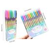 6/12x Rainbow Gel Pen Colorful Rainbow Pen Rainbow Ballpoint Pen Neons Gel Pen for Writing Drawing Journaling Sketching
