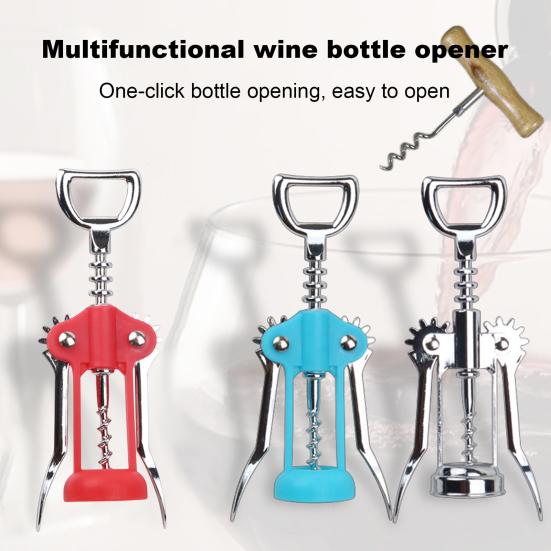 Wine Opener Alloy Wing Corkscrew Heavy Duty Corkscrew Beer Opener Multifunctional Bottle Opener for Home Kitchen Restaurant Bar