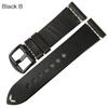 WatchBand High Quality Dark Blue Leather Watch Band 20mm 22mm 24mm With Stainless Steel Pin Buckle Wristbands Watch Bracelets New