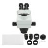3.5X45X Zoom Stereo Microscope Head with 0.5X+0.5X Object Lens Trinocular Microscope Head