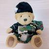 [USED] Rare Harrods Teddy Bear Plush Toy, Green Check, Vintage
