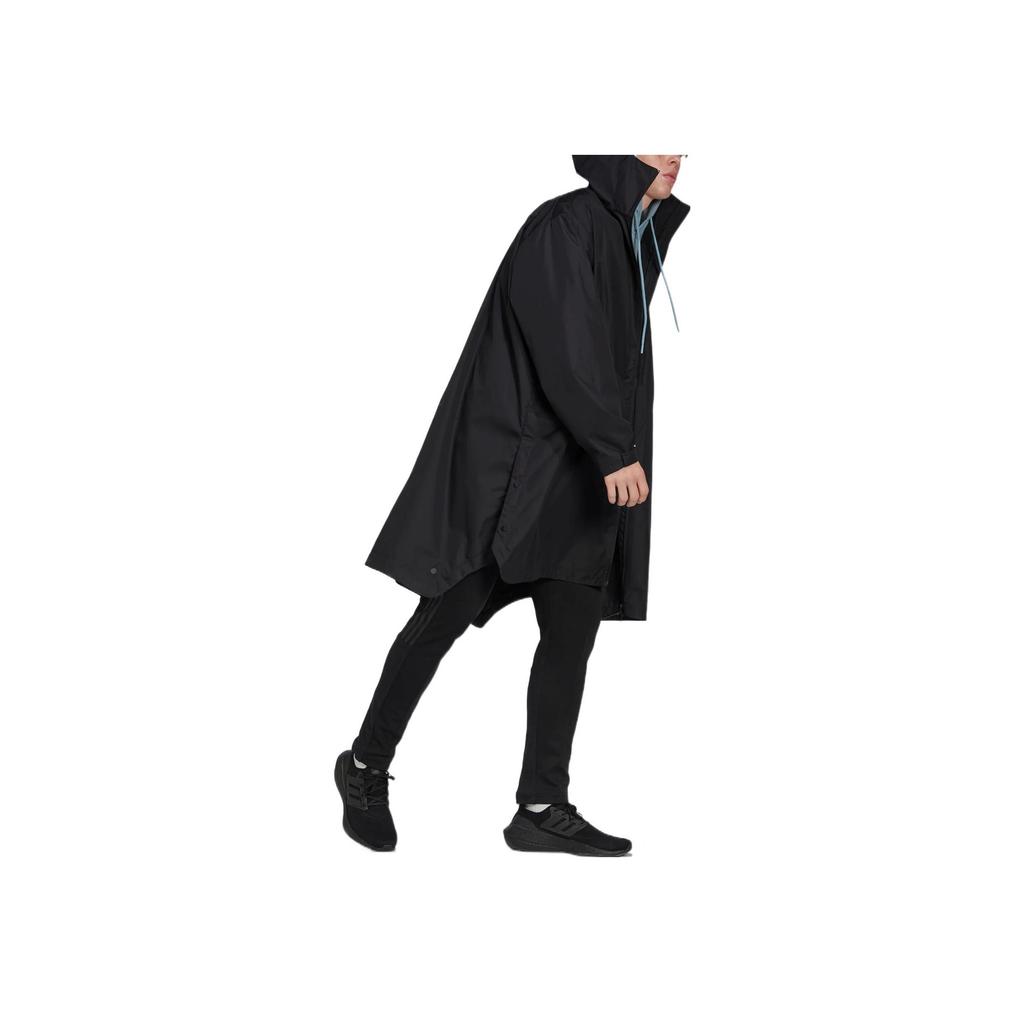 Adidas Logo Solid Hooded Jacket Men Outerwear Black HG2075