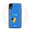 Case for Iphone XS Bangtan BTS BT21 Chimmy Jimin Blue Background