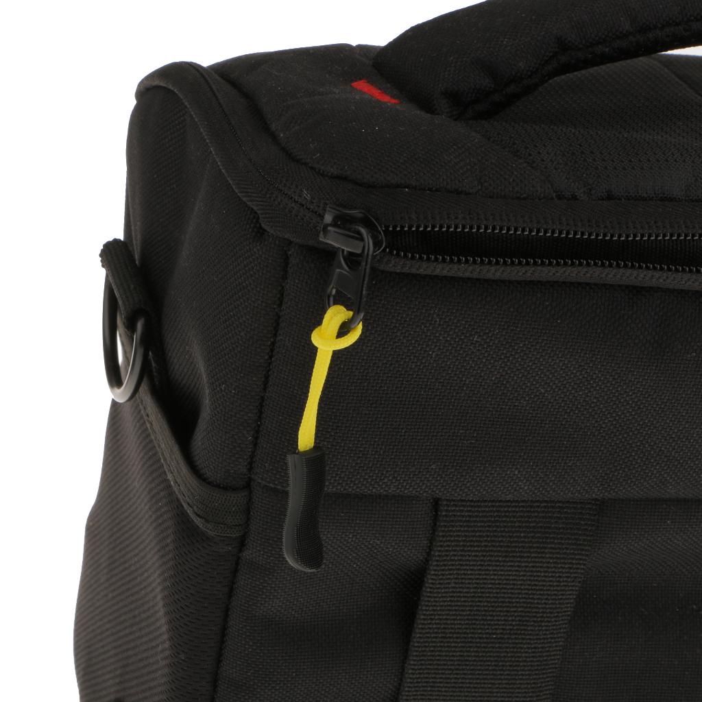 10pcs Zipper Pulls Replacement Zip Cord Puller Slider Jacket Backpacks Black