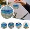 Sea Glass Light Catcher Christmas Tree Beach Art Ornament Pendant Holiday Gift For Sea Beach Lovers