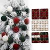 12pcs/box Christmas Tree Decoration Hanging Jujube Red Dark Green White