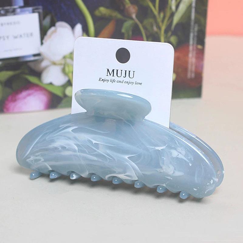 Stripes Hair Claw Acrylic Colorful Claw Clip Women Crab Hair Clips Girls Make Up Washing Tool Hair Accessories