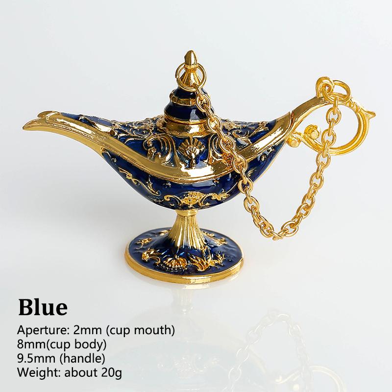 Divine Wishing Lamp Aladdin Lamp Ornament Living Room Decoration Vintage Palace Style Gongyen Home Festivals Dinner Decor Crafts