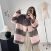 Xiaoxiangfeng Maomao Eco-friendly Fox Fur Imitation Toka Fur Coat for Women In Winter Thickened Imitation Fur One Piece Loose