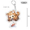 Cute Genshin Impact Acrylic Keychain Yoimiya Kazuha Kamisato Ayaka Rosaria Figures Pendant Keyring Ornament