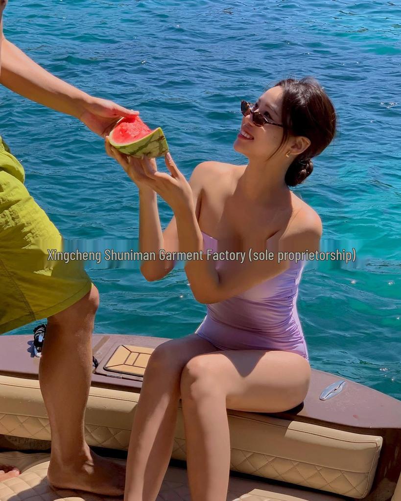 Korean-Inspired Solid Color Bikini Set & Cover-Up: Chic, Slimming, and Stylish Swimsuit for Women