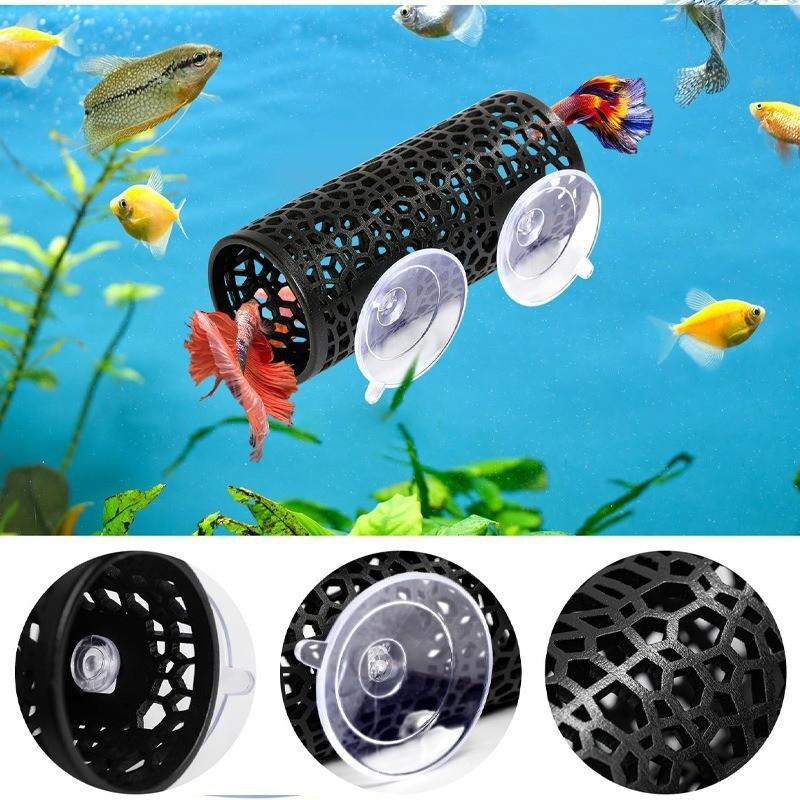 Betta Fish Rest Tunnel Fish Tank Plastic Decoration Small Fish and Shrimp Hide and Take Shelter Pipe Fish Tank Accessories
