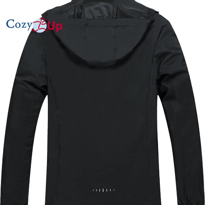 Cozy Up Men's Lightweight Waterproof Rain Jacket,Shell Hooded Raincoat Hiking Windbreake Jacket