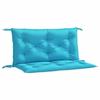 VidaXL Garden Bench Cushions Set of 2 Turquoise 100x50x7 Cm Fabric 361677