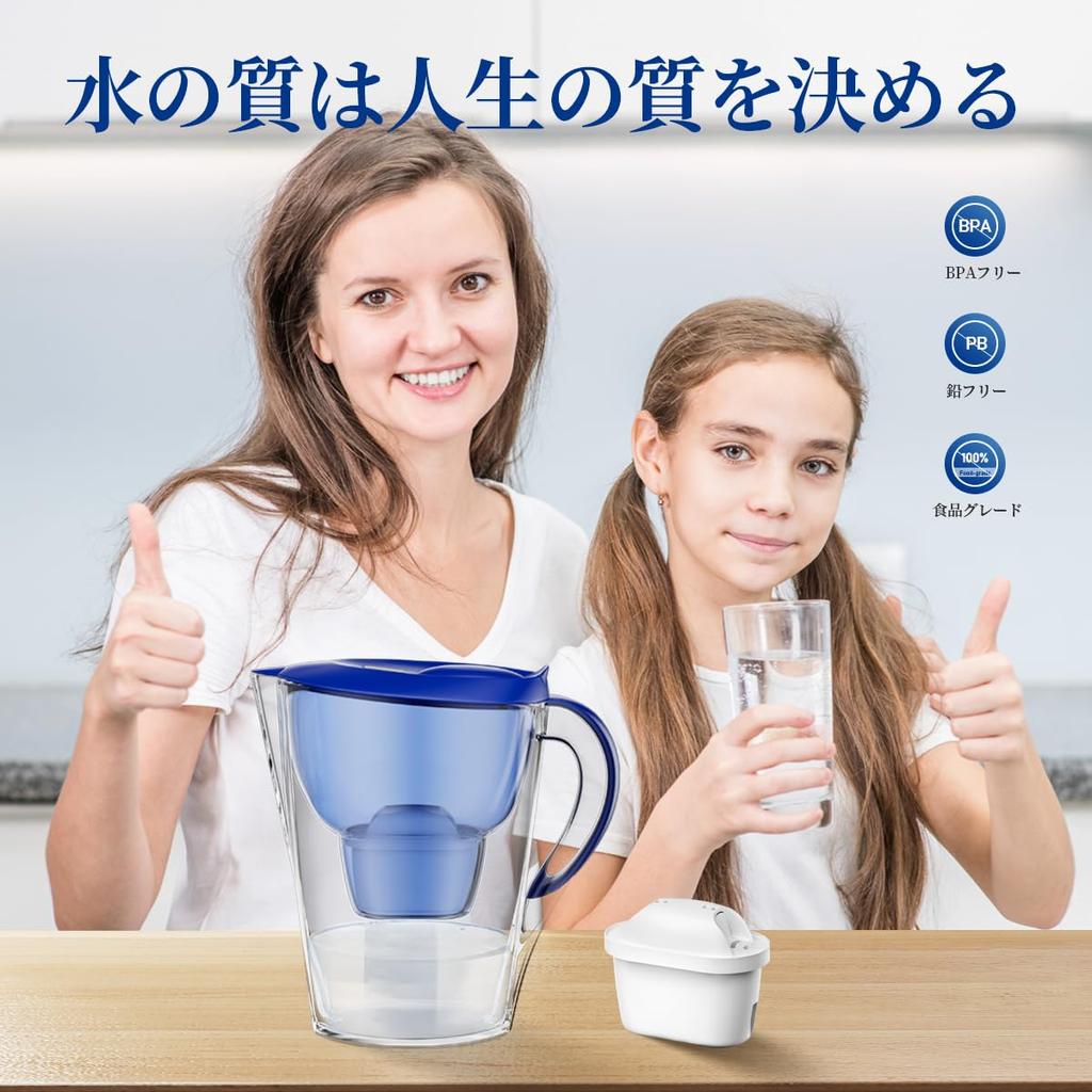 Water Purification Filter Replacement for Cartridge for Water Purification Pot High Removal Filter Style Water Purifier Set of 8 [BRITA MAXTRA] - -