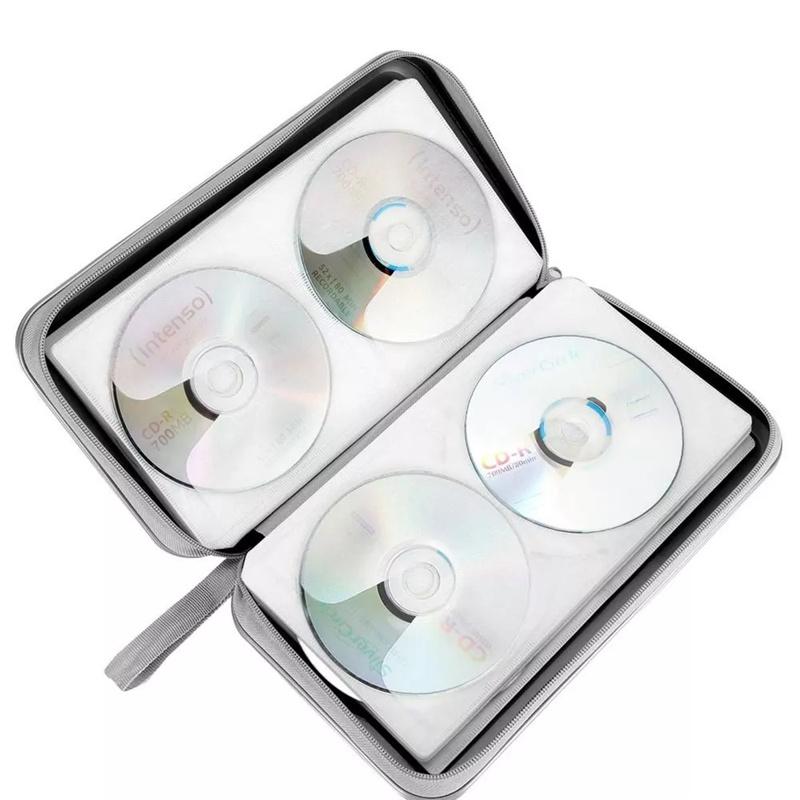 80Sheets Cd Dvd Carry Case Cover Disc Storage Holder Cd Sleeve Wallet Album Hard Box Plastic Pack Disc Dvd Disc Pack