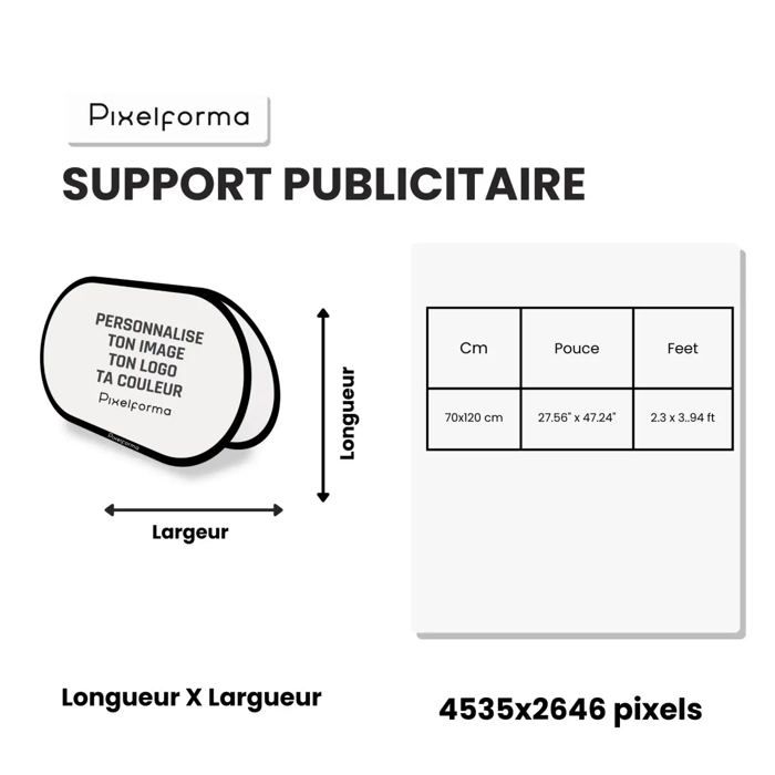 Drapeau - Libye - Ovale - 70 X 120 Cm - Polyester - Impression Recto/verso