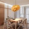 Natural Led Rattan Bamboo Light Fixtures Chinese Style Pendant Light for Home Kitchen Bedroom Decorative Hanging Lampshade