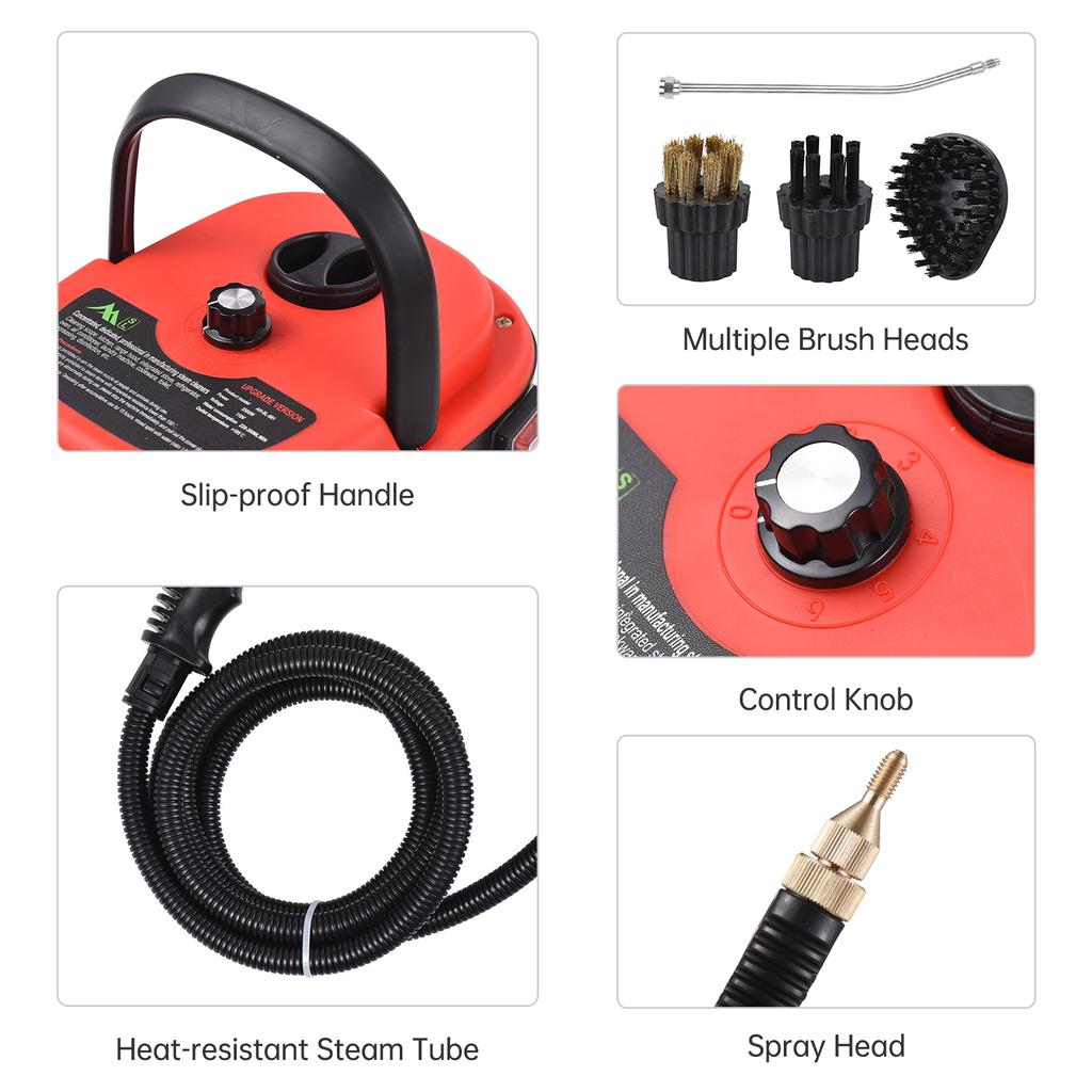 Multifunctional High Pressure Steam Cleaner Portable Handheld 3500W High Temperature Steam Cleaning