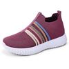 Women's Shoes Casual Shoes New Large Size Breathable Single Shoes Flying Woven Lightweight Shoes Women's Soft-soled Simple Mesh Shoes