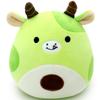 NOVA Avocado Cow Plush Toy Animal Fluffy Cow Body Pillow Pillow Cushion Cute Stuffed Animal Chewy Hug Pillow Decoration Gift for Girls and Boys