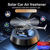 Solar Powered Rotation Car Air Freshener Helicopter Solar Aromatherapy Alloy Ornaments Fragrance Auto Aroma Diffuser Remove Odor
