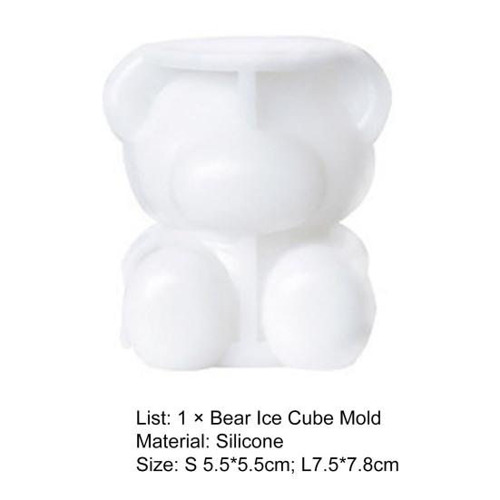 Форма для льда Легкая выемка Пищевой антипригарный силикон Форма для льда в форме животных для дома