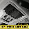 Stainless Car Front Reading Light Audio Tweeter Speaker Cover Trim Sticker For Toyota RAV4 XA50 2019-2021 2022 2023 2024 Hybrid