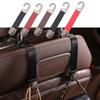 Wear-Resistant Car Seat Headrest Hook Suede Leather Metal Hanging Hook Car Interior Accessories