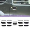 Car Tailgate Handle Auto Door Handle Decoration Cover Stickers Fit For Suzuki Jimny 2007-2017 ABS Carbon Fiber Printed Exterior Accessories