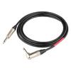 KAMINARI GUITARS Guitar Shield All-Round Cable 3m Black [with Black Spiral] K-AR3LS