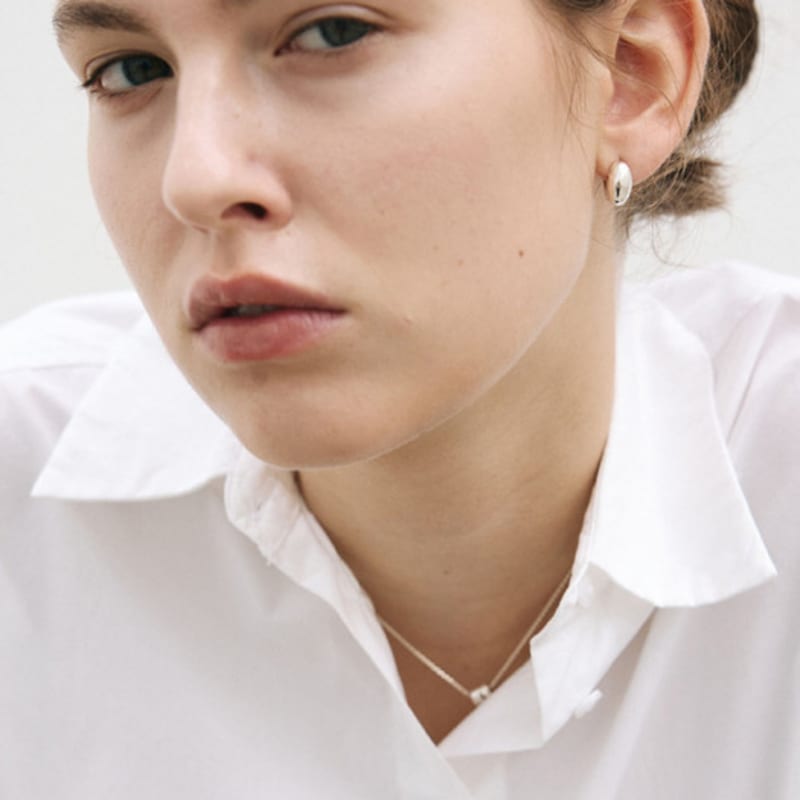 Poery Flow Oval Hoops