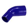 X AUTOHAUX 1pc Inner Diameter 51-76mm Length 45 Degree Blue Silicone Hose Silicone Tube