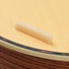 RUSUO Guitar Saddle, Guitar Saddle and Nut, Real Bone Material, for Two 6-String Acoustic Guitars