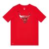 NBA Collaboration Dri-Fit Chicago Bulls T-Shirt Logo Round Neck Quick-Dry Short Sleeve Kids Tops Red 3Z2B7BBGJ-BUL