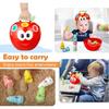 Apple Sorting Toy with Storage Stacking Toy Matching Number Toys with Number & Color Sorting Apple & Worm for Baby Toddlers