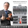 36-Piece Multi-Function Screwdriver Set with Ratchet, Extended Head, and Specialty Cross, Triangle, and Plum Tips