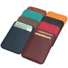 Unisex Vertical Mini Slim Leather Card Holder ID Credit Card Holder Money Purse Case for Men Women Fashion Card Bag 11.5x8x0.5cm