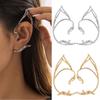 Zinc Zinc Alloy Cat Ear Hollow Ear Clips Ear Cuff Elf Ear Clip Personality   Women